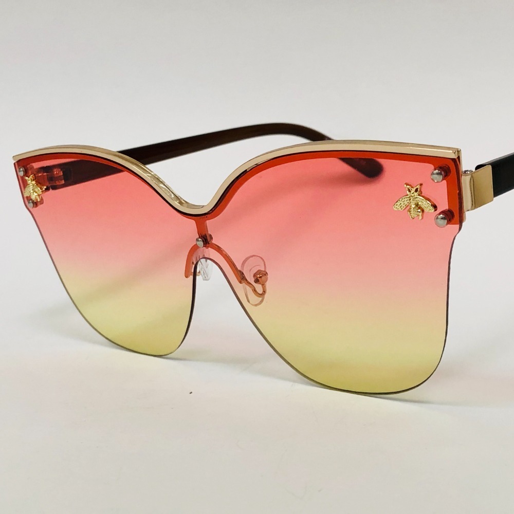 Sunglasses Women Pink Yellow‎ Lens Light Weight Comfortable Lentes Hafas Mujeres